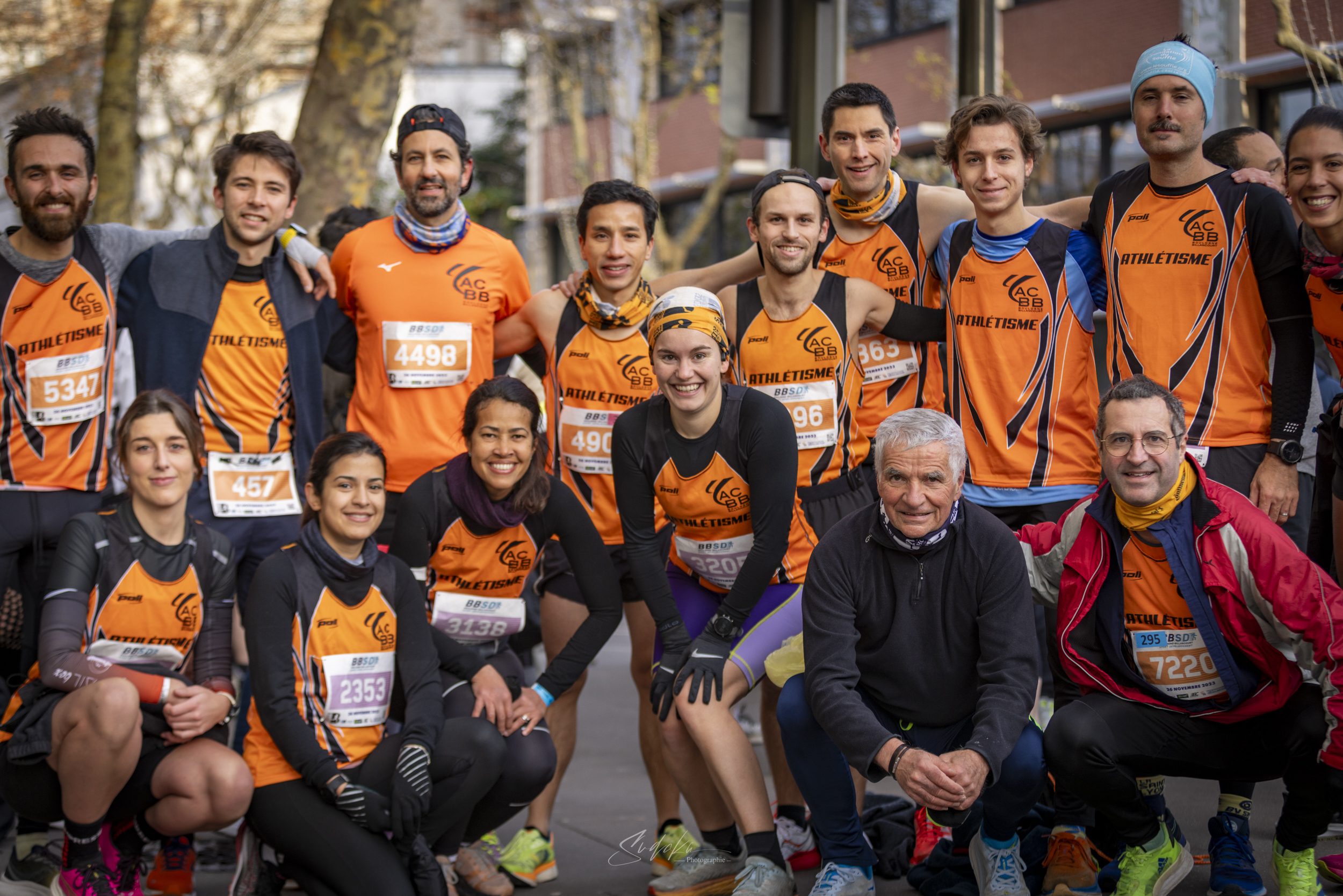 Groupe d'athlètes ACBB au semi marathon de Boulogne Billancourt 2023